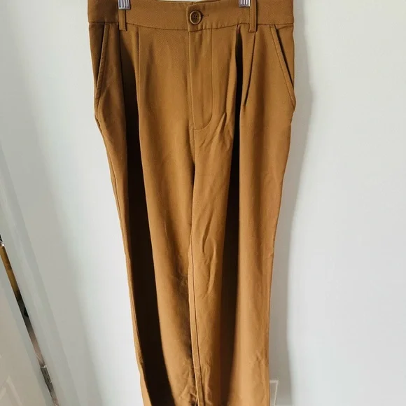 Anine Bing Carrie Wide Leg Pleated Front Pant - Picture 5 of 10
